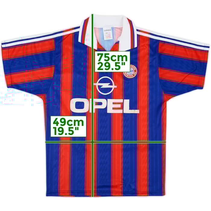 1995-97 Bayern Munich Home Shirt Klinsmann #18 - 6/10 - (S)