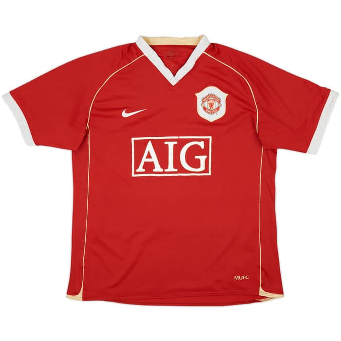 2006-07 Manchester United Home Shirt Solskjaer #20 - 5/10 - (L)