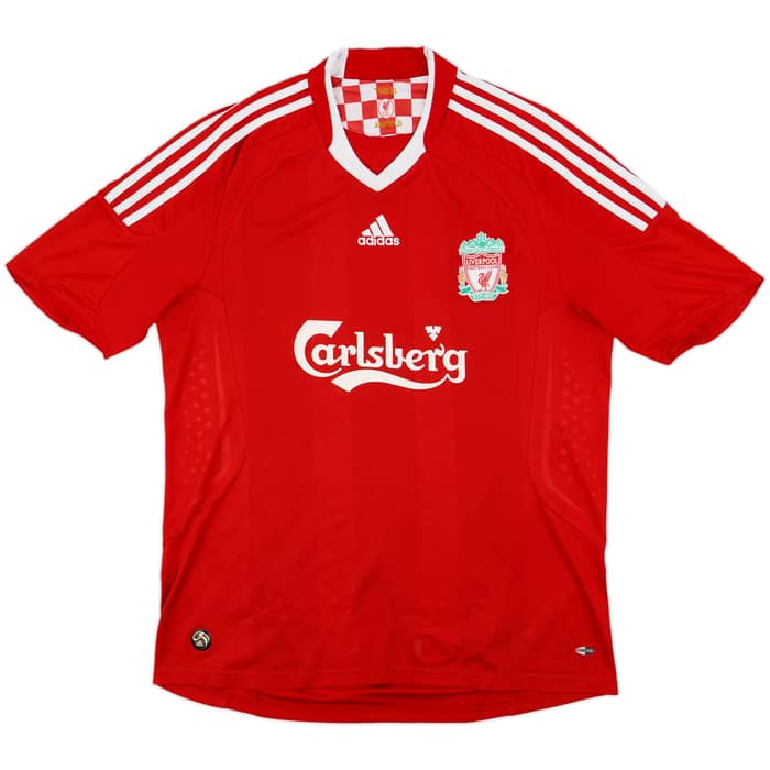 2008-10 Liverpool Home Shirt Gerrard #8 - 6/10 - (L)