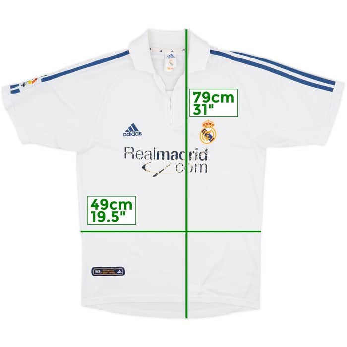 2001 Real Madrid Home Shirt - 4/10 - (S)