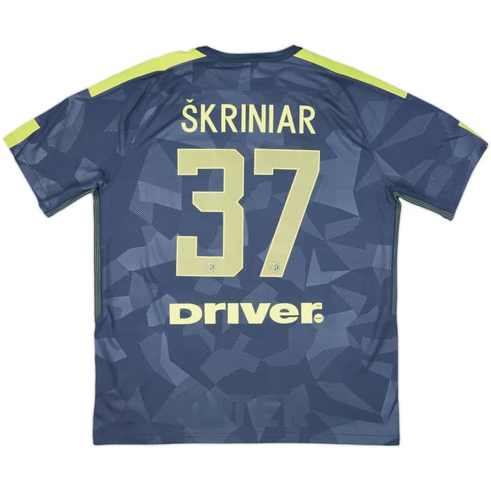 2017-18 Inter Milan Third Shirt Skriniar #37 - 6/10 - (XL)