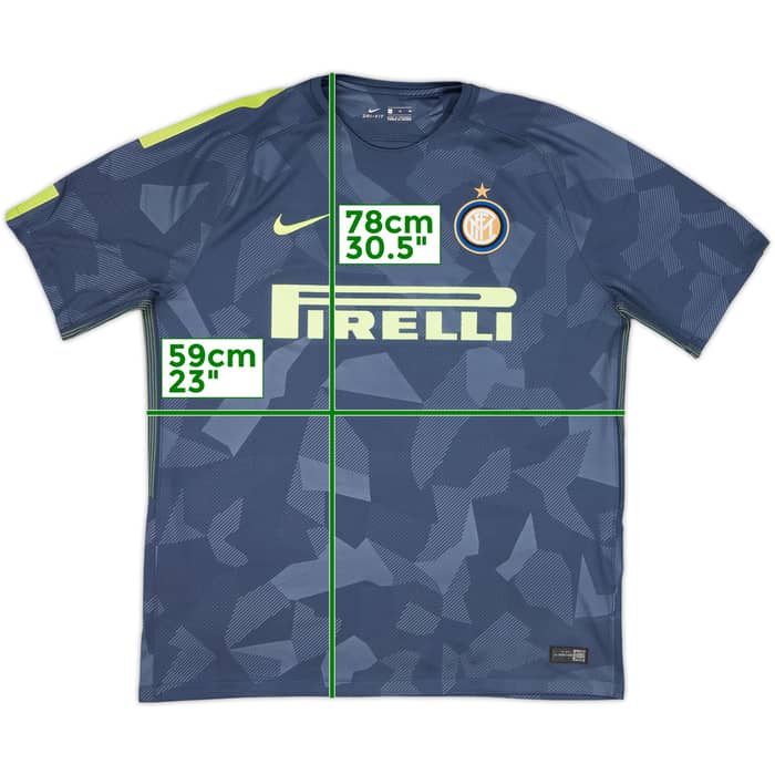 2017-18 Inter Milan Third Shirt Skriniar #37 - 6/10 - (XL)
