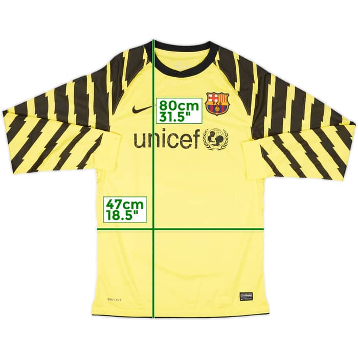 2010-11 Barcelona Authentic GK Shirt - 6/10 - (M)