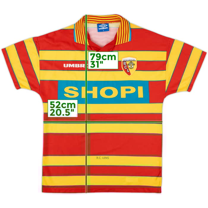 1996-97 Lens Home Shirt - 8/10 - (M)