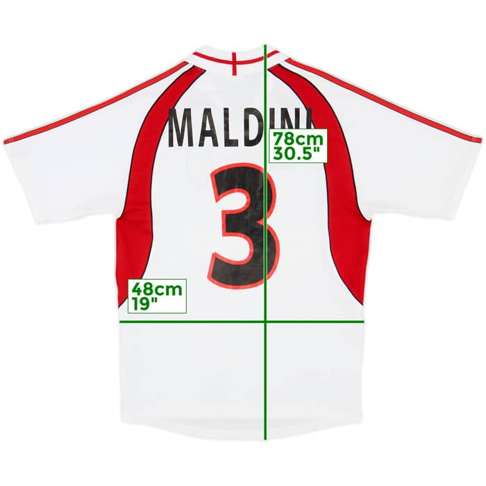 2000-02 AC Milan Away Shirt Maldini #3 - 5/10 - (S)
