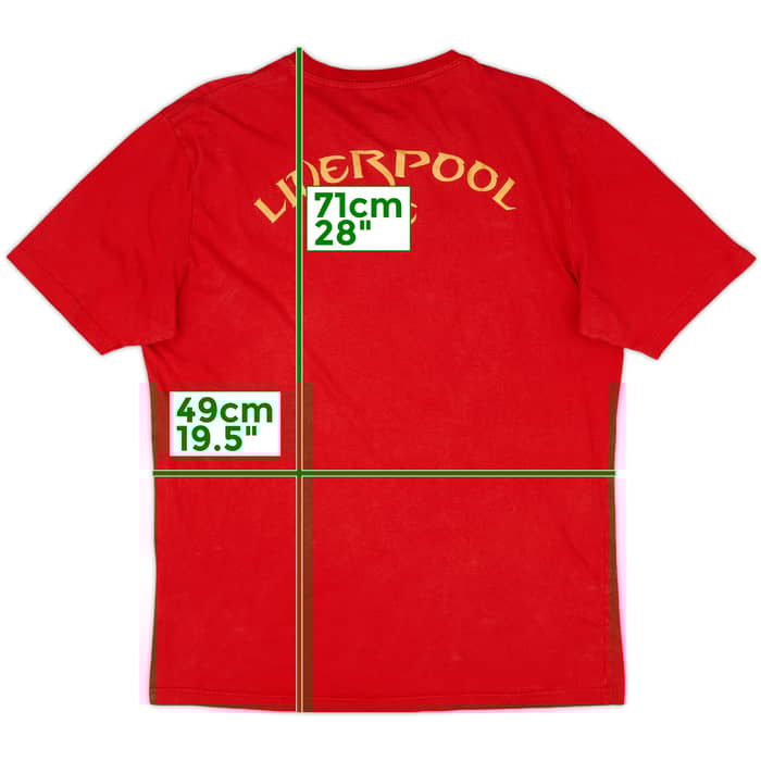 2012-13 Liverpool Warrior Cotton Tee - 8/10 - (M)
