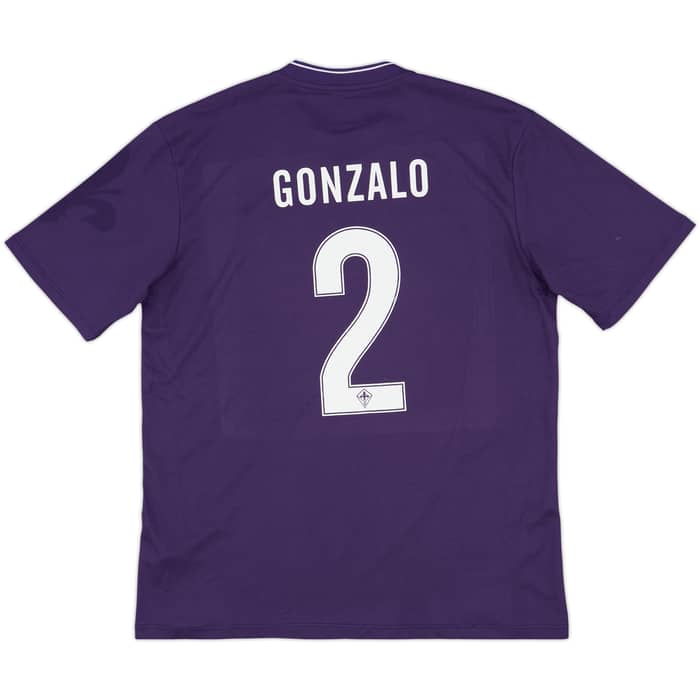 2015-16 Fiorentina Home Shirt Gonzalo #2 - 9/10 - (XL)