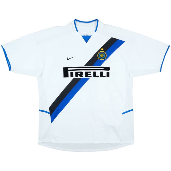 2002-03 Inter Milan Signed Away Shirt J.Zanetti #4 - 6/10 - (XL)