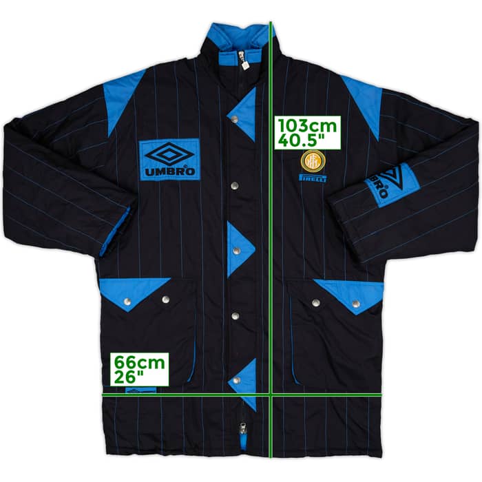 1992-93 Inter Milan Umbro Padded Bench Coat - 9/10 - (XL)