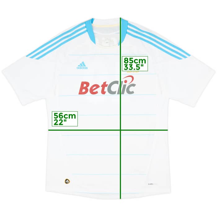 2010-11 Olympique Marseille Home Shirt Gignac #10 - 8/10 - (XL)