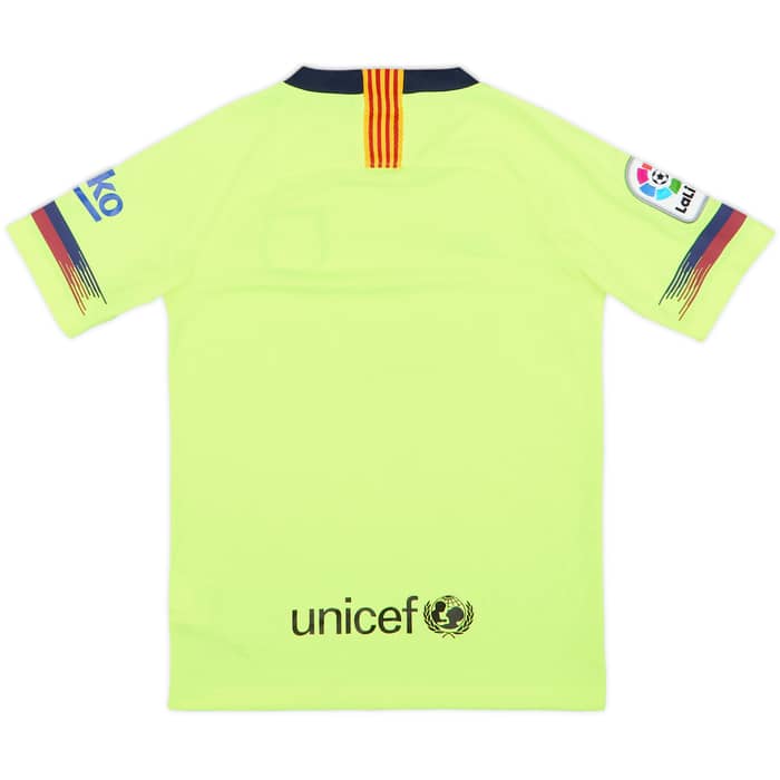 2018-19 Barcelona Away Shirt - 10/10 - (S.Boys)