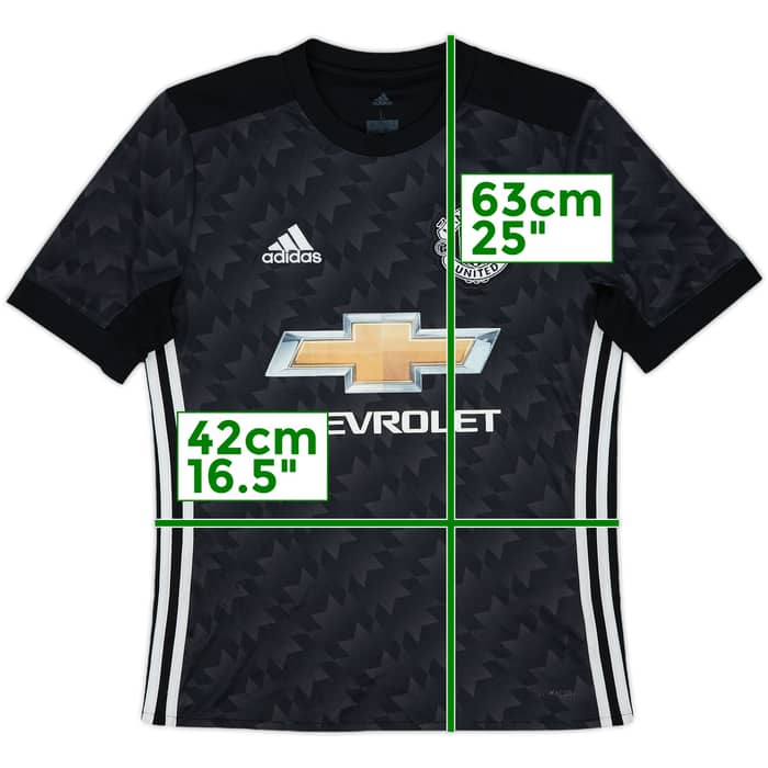 2017-18 Manchester United Away Shirt - 7/10 - (L.Boys)