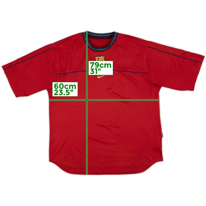 1999-00 Barcelona Nike Training Shirt - 7/10 - (XXL)