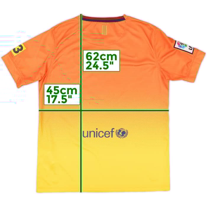 2012-13 Barcelona Away Shirt - 8/10 - (L.Boys)