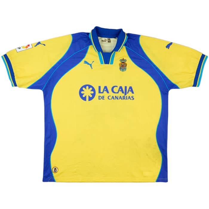 2000-01 Las Palmas Match Issue Home Shirt Guayre #30