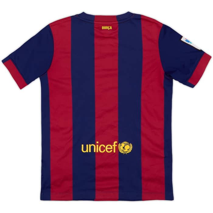 2014-15 Barcelona Home Shirt - 8/10 - (M.Boys)