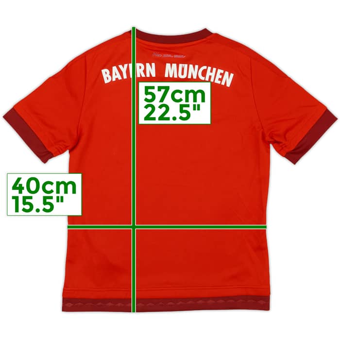 2015-16 Bayern Munich Home Shirt - 8/10 - (M.Boys)