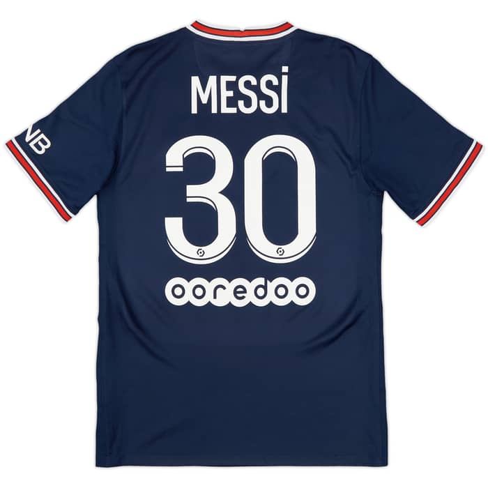 2021-22 Paris Saint-Germain Home Shirt Messi #30 - 9/10 - (S)
