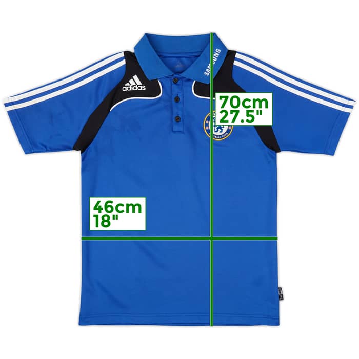 2008-09 Chelsea adidas Polo Shirt - 9/10 - (S)