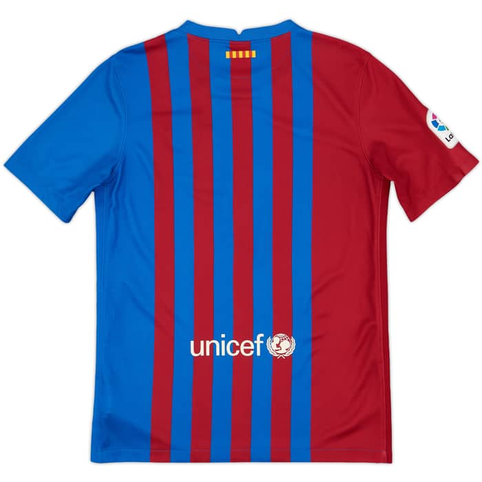 2021-22 Barcelona Home Shirt - 8/10 - (XL.Boys)
