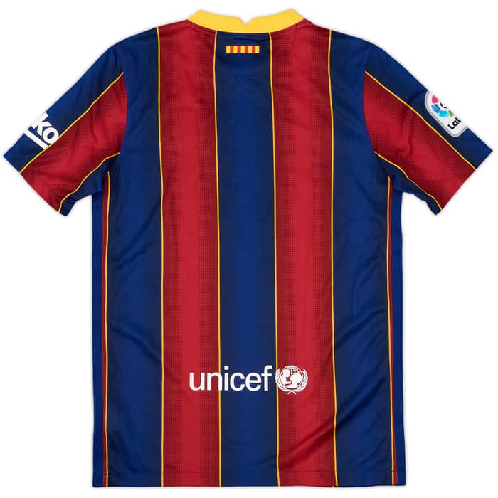 2020-21 Barcelona Home Shirt - 10/10 - (L.Boys)