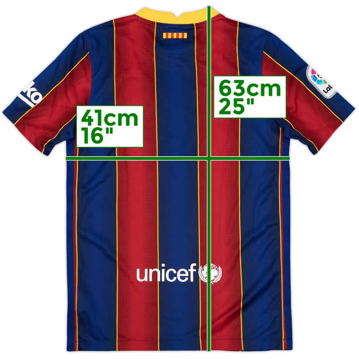 2020-21 Barcelona Home Shirt - 10/10 - (L.Boys)