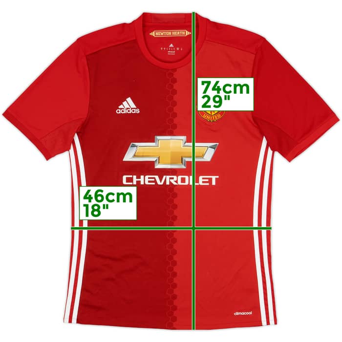2016-17 Manchester United Home Shirt Ibrahimovic #9 - 7/10 - (S)