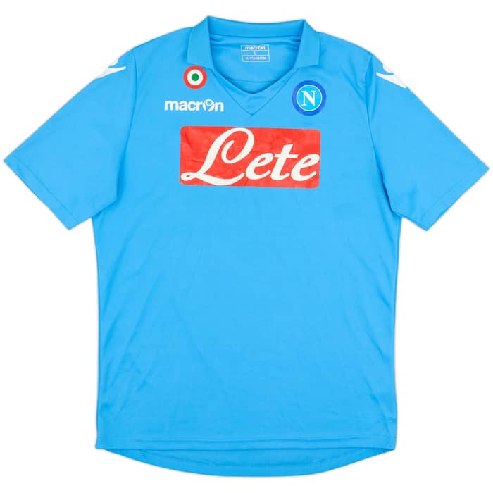 2011-12 Napoli Home Shirt & Shorts - 6/10 - (L)