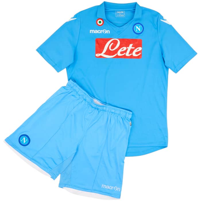 2011-12 Napoli Home Shirt & Shorts - 6/10 - (L)