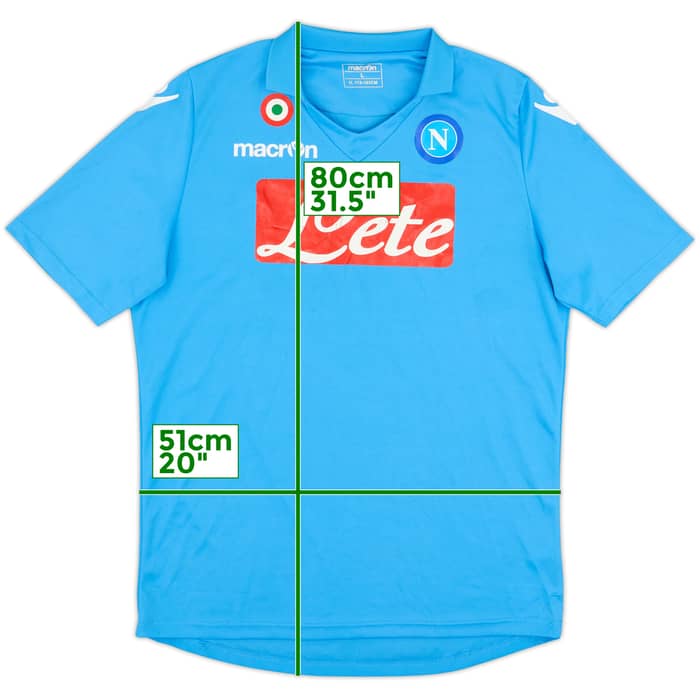 2011-12 Napoli Home Shirt & Shorts - 6/10 - (L)