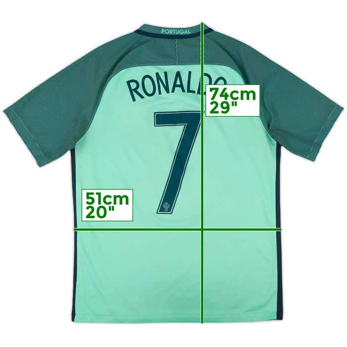 2016-18 Portugal Away Shirt Ronaldo #7 - 6/10 - (M)