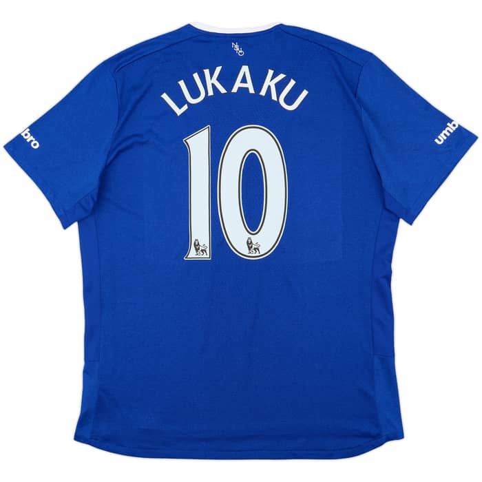 2015-16 Everton Home Shirt Lukaku #10 - 9/10 - (XXL)