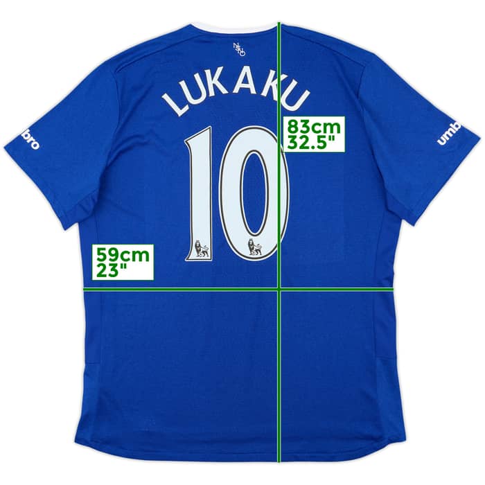 2015-16 Everton Home Shirt Lukaku #10 - 9/10 - (XXL)