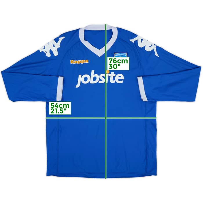 2010-11 Portsmouth Home L/S Shirt - 6/10 - (L)
