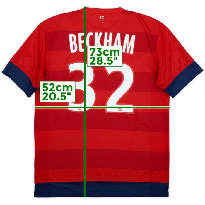 2012-13 Paris Saint-Germain Away Shirt Beckham #32 - 7/10 - (M)