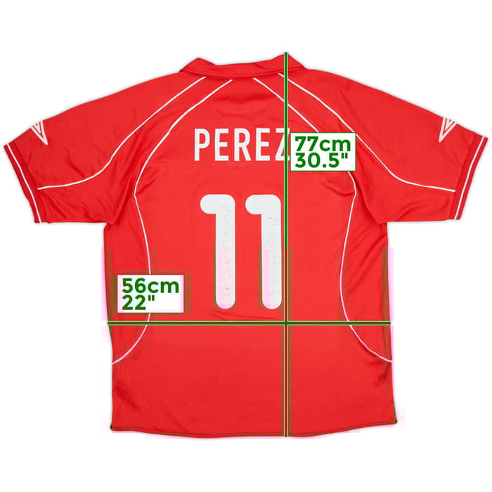 2002-04 AZ Alkmaar Home Shirt Perez #11 - 6/10 - (L)