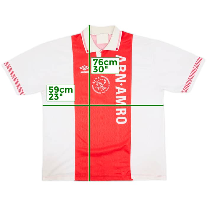 1991-93 Ajax Home Shirt - 6/10 - (XXL)