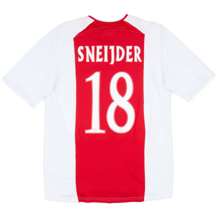 2005-06 Ajax Home Shirt Sneijder #18 - 9/10 - (M)
