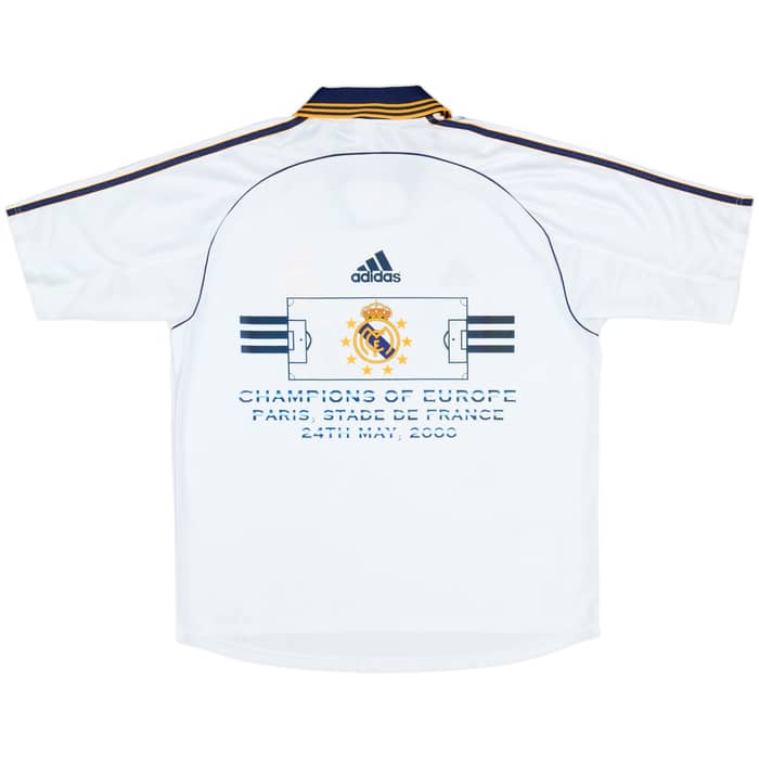 1998-00 Real Madrid 'Champions of Europe' Home Shirt - 8/10 - (M)