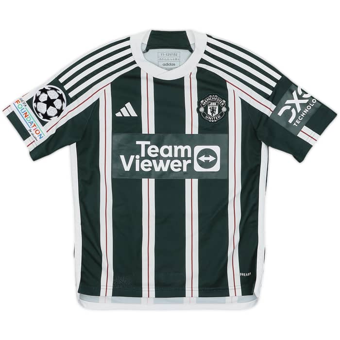 2023-24 Manchester United Away Shirt Martinez #6 - 7/10 - (M.Boys)