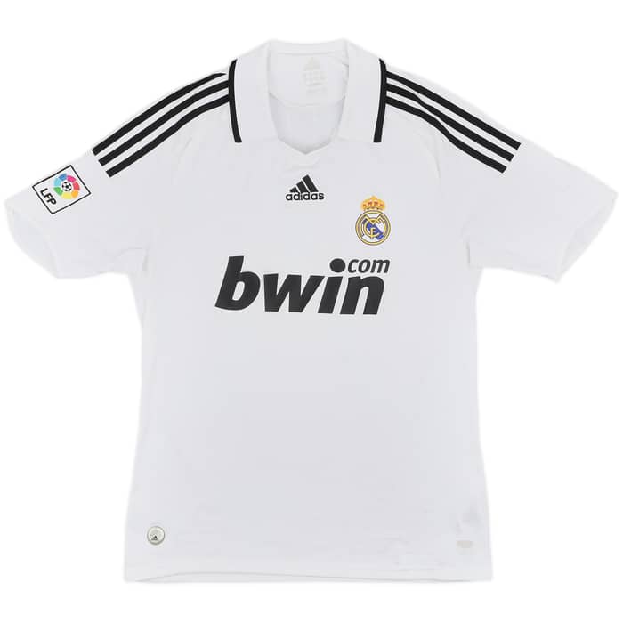 2008-09 Real Madrid Home Shirt Guti.Haz #14 - 7/10 - (M)