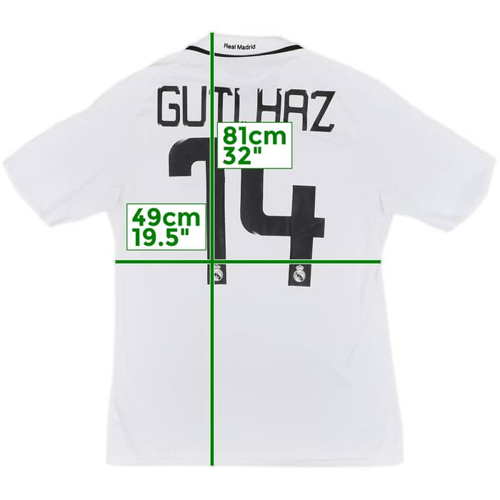 2008-09 Real Madrid Home Shirt Guti.Haz #14 - 7/10 - (M)