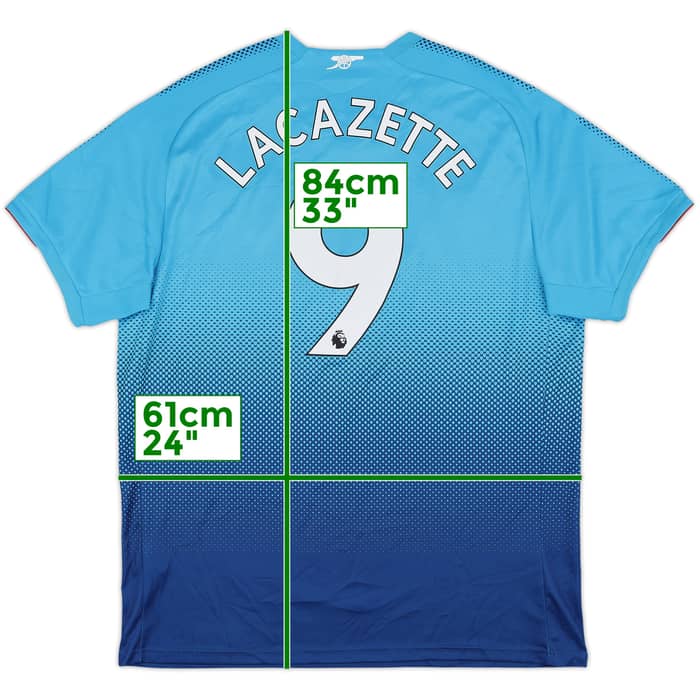 2017-18 Arsenal Away Shirt Lacazette #9 - 8/10 - (XL)