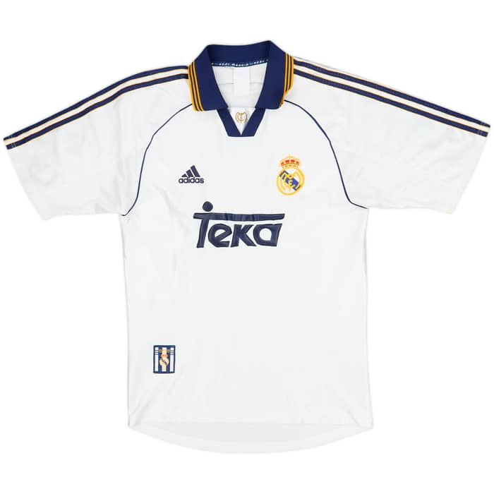1998-00 Real Madrid Home Shirt Raul #7 - 7/10 - (S)