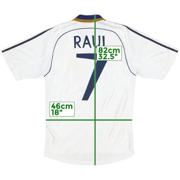 1998-00 Real Madrid Home Shirt Raul #7 - 7/10 - (S)