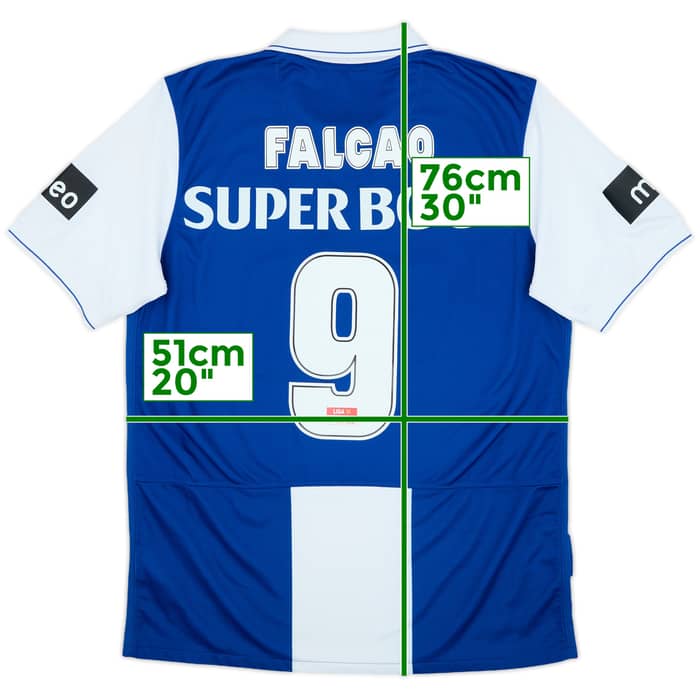 2009-10 Porto Home Shirt Falcao #9 - 7/10 - (M)