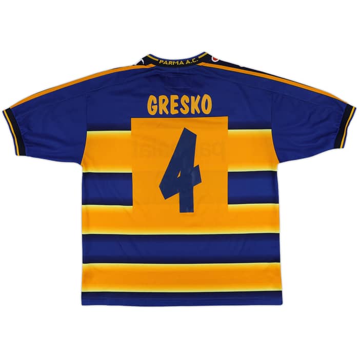 2001-02 Parma Home Shirt Gresko #4 - 6/10 - (M)