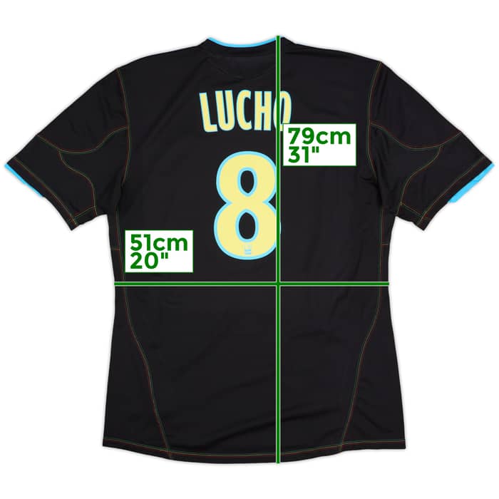 2010-11 Olympique Marseille Third Shirt Lucho #8 - 8/10 - (L)