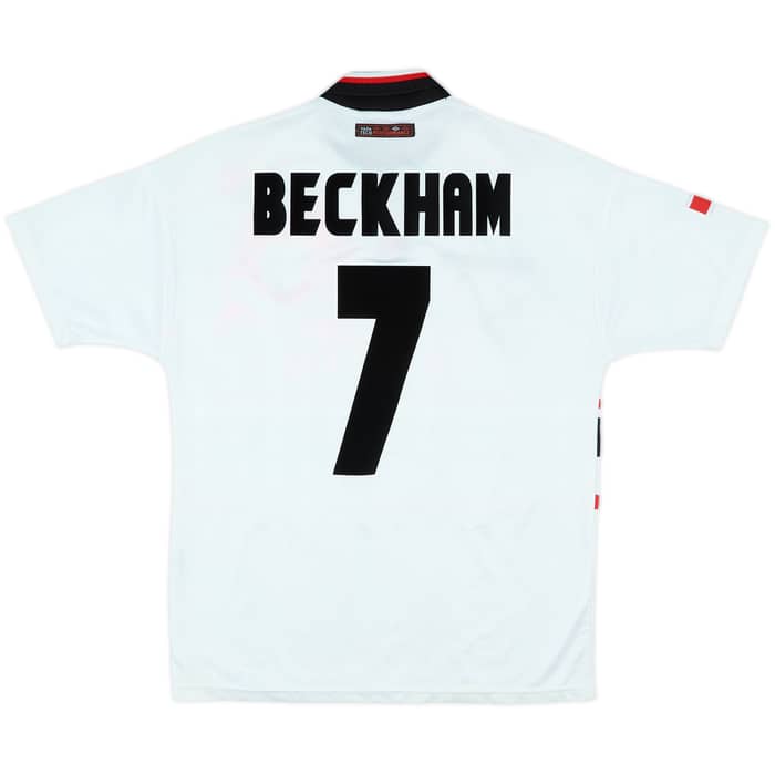 1997-99 Manchester United Away Shirt Beckham #7 - 8/10 - (M)