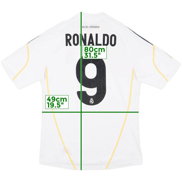 2009-10 Real Madrid Home Shirt Ronaldo #9 - 6/10 - (M)